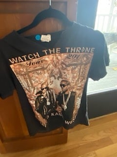 Watch The Throne Kanye & Jay-Z 2011 tour shirt RARE