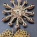 FOUR Vintage Shades of Green Rhinestone Brooch and Earrings