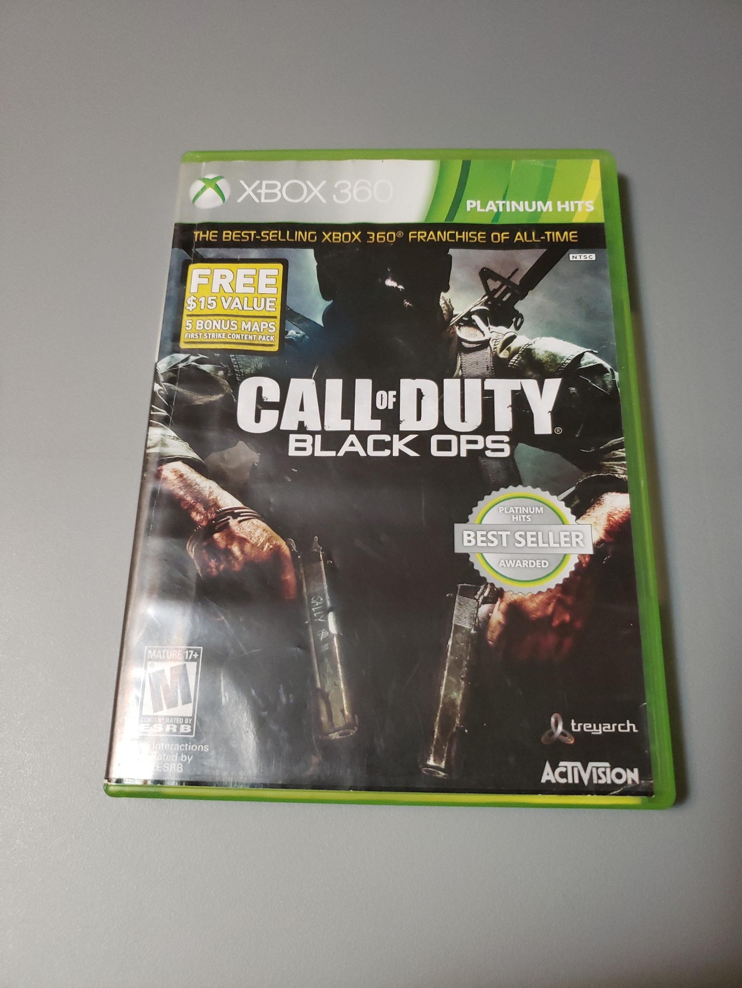 Call of Duty Black Ops Platinum Hits For Xbox 360