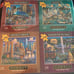 4-Pack Mini Wooden Puzzles & Tray - American Cities Set, 250 Piece Each, Assem