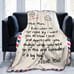 Throw Blankets Anniversary Birthday Gift for Mom from Daughter Son