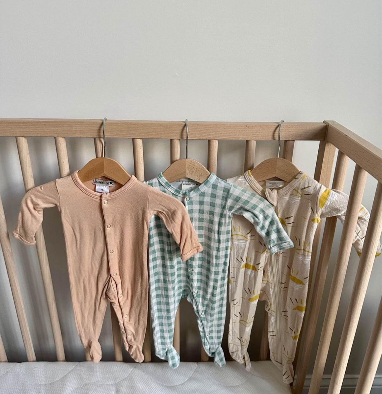 •THREE• SpearmintLOVE Bamboo Footie Sleepers