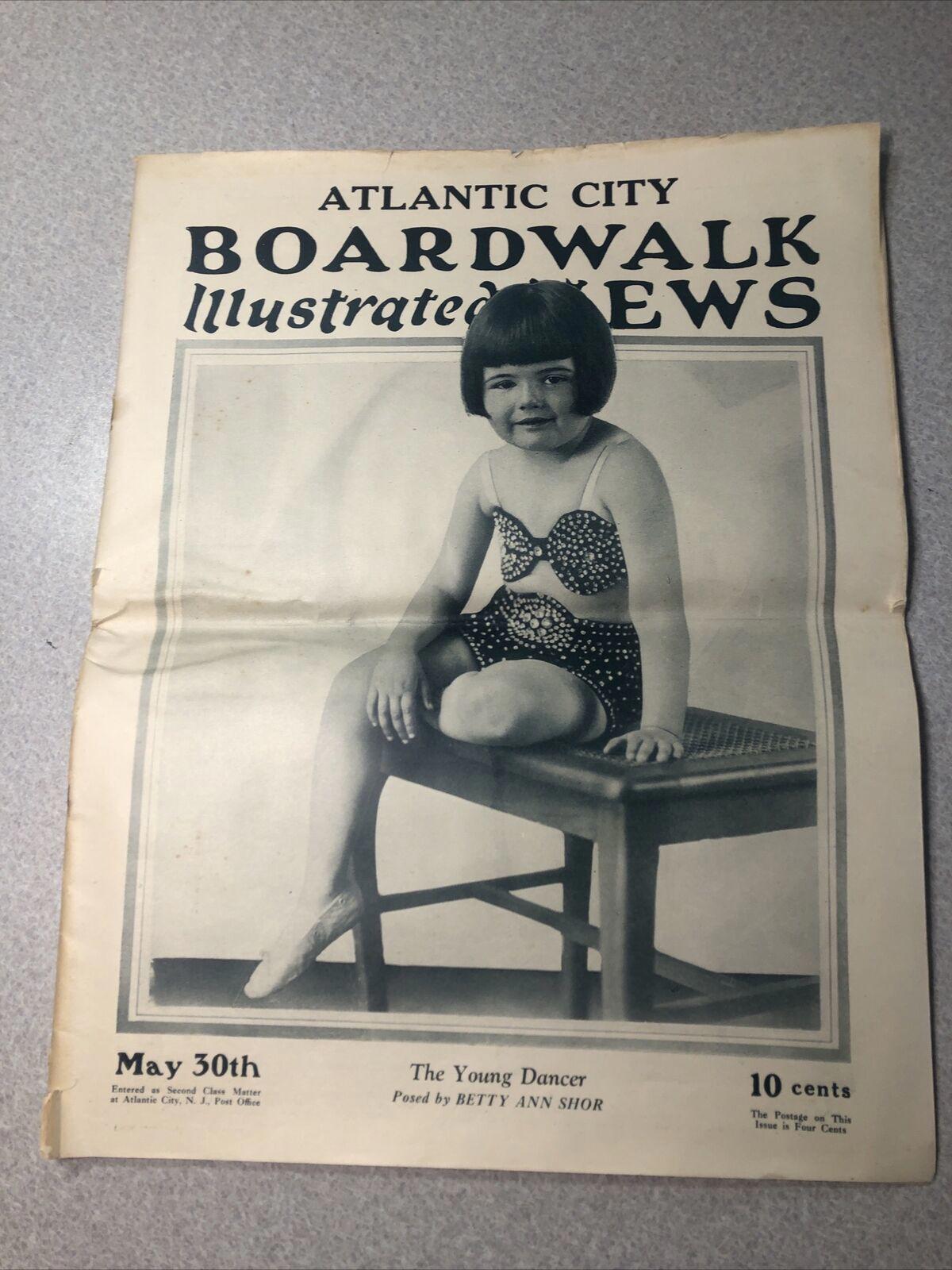 RARE Atlantic City Boardwalk Illustrated News May 30, 1927 The Young Dancer
