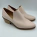 L'intervalle 37 US Size 6.5 / 7 Slip-On Tan Blush Pink Boots 2 1/4 Heel Booties