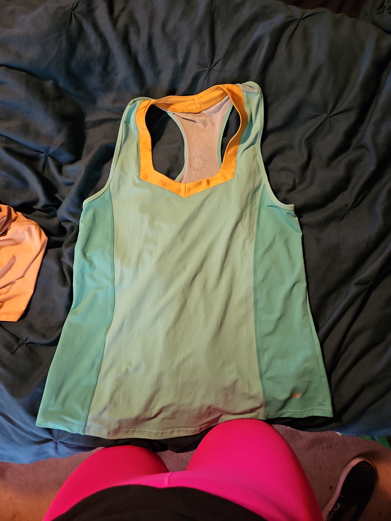 Crowned Athletics flow top