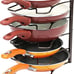 Pan Organizer Rack for Kitchen Cabinet and Counter, Bronze
