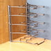 Pan Organizer Rack for Kitchen Cabinet and Counter, Bronze