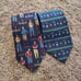 Tommy Hilfiger 100% italian silk golf club golfing vintage ties 4 navy blue