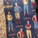 Tommy Hilfiger 100% italian silk golf club golfing vintage ties 4 navy blue