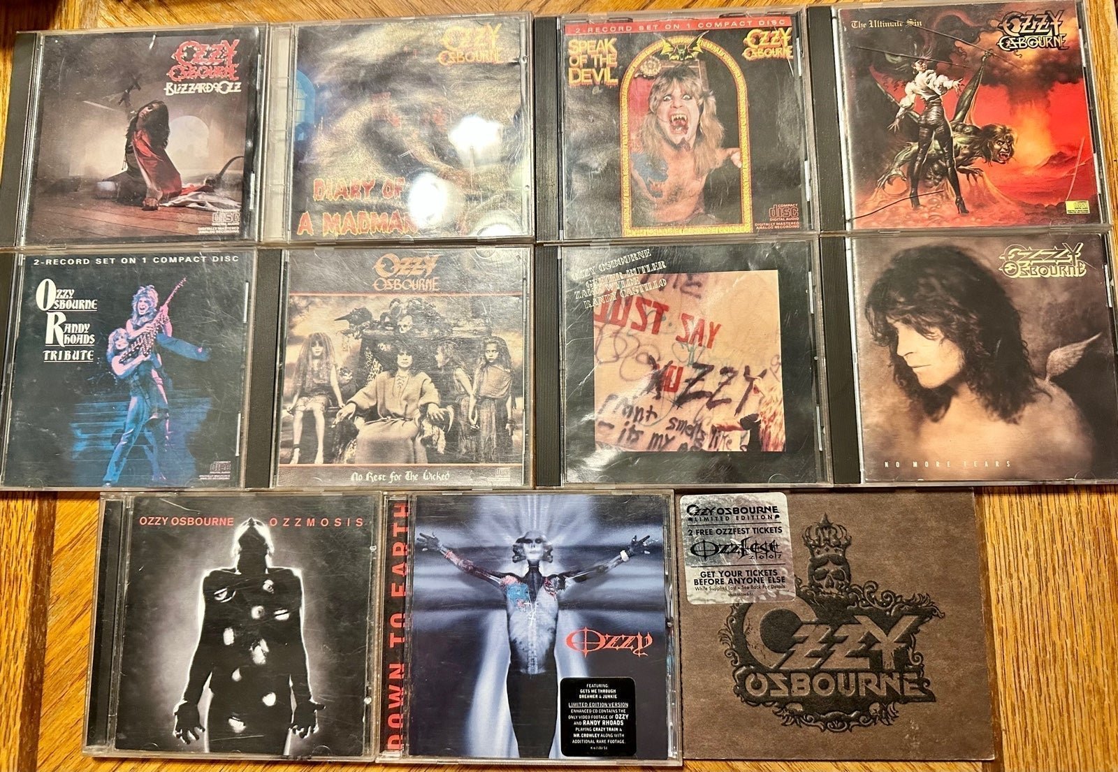 Lot of Ozzy Osbourne CDs (Original pressings)