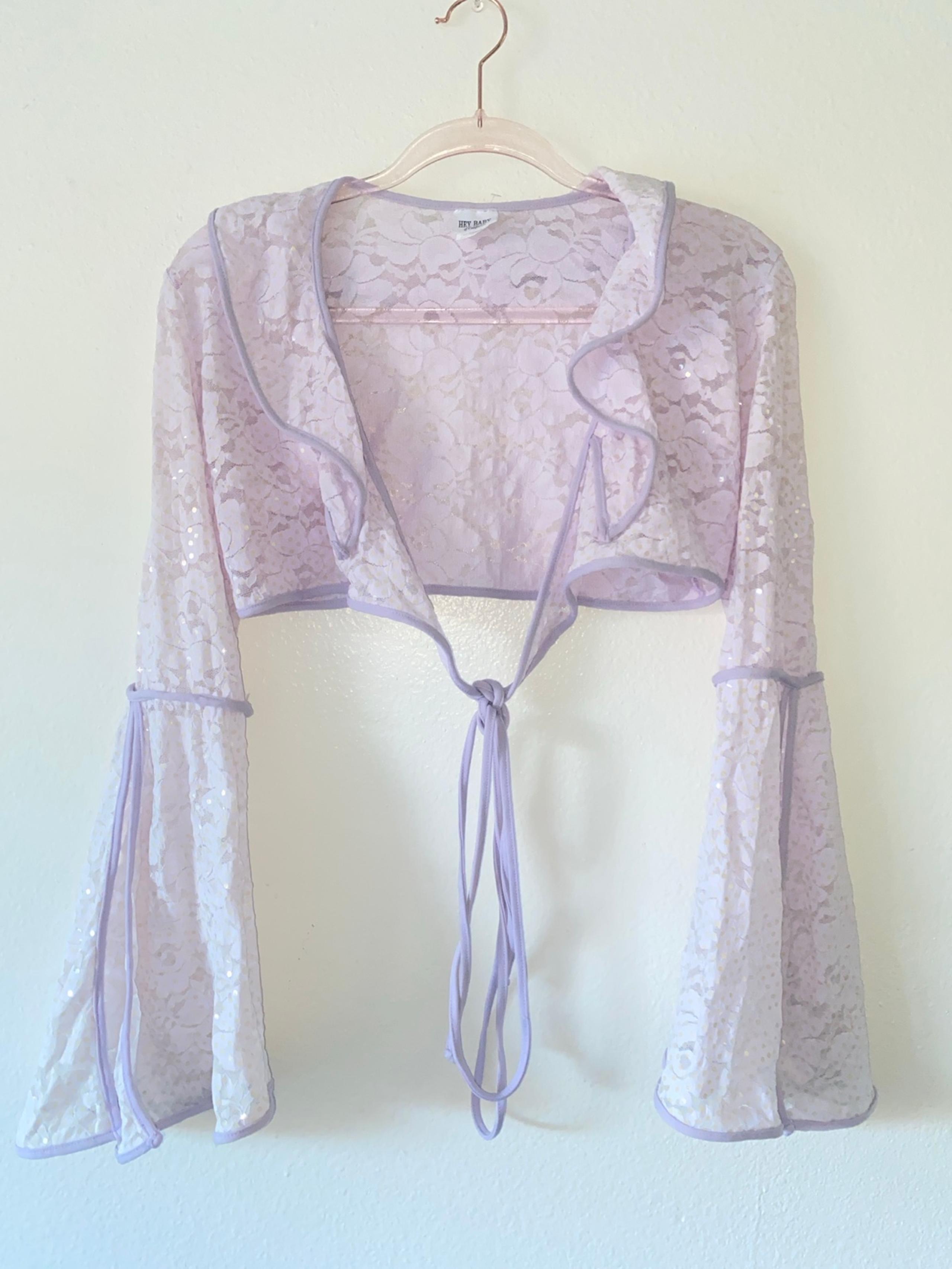 Rave Fairy Sequin Beaded Tie Top