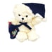 90s TB Trading Co Bear Holiday Blue Velvet Hat & Rocking Horse VTG Christmas Toy