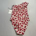 NWT Beth Richards Revolve Naomi Cherry One Piece One Shoulder Bathing Suit Small