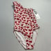 NWT Beth Richards Revolve Naomi Cherry One Piece One Shoulder Bathing Suit Small