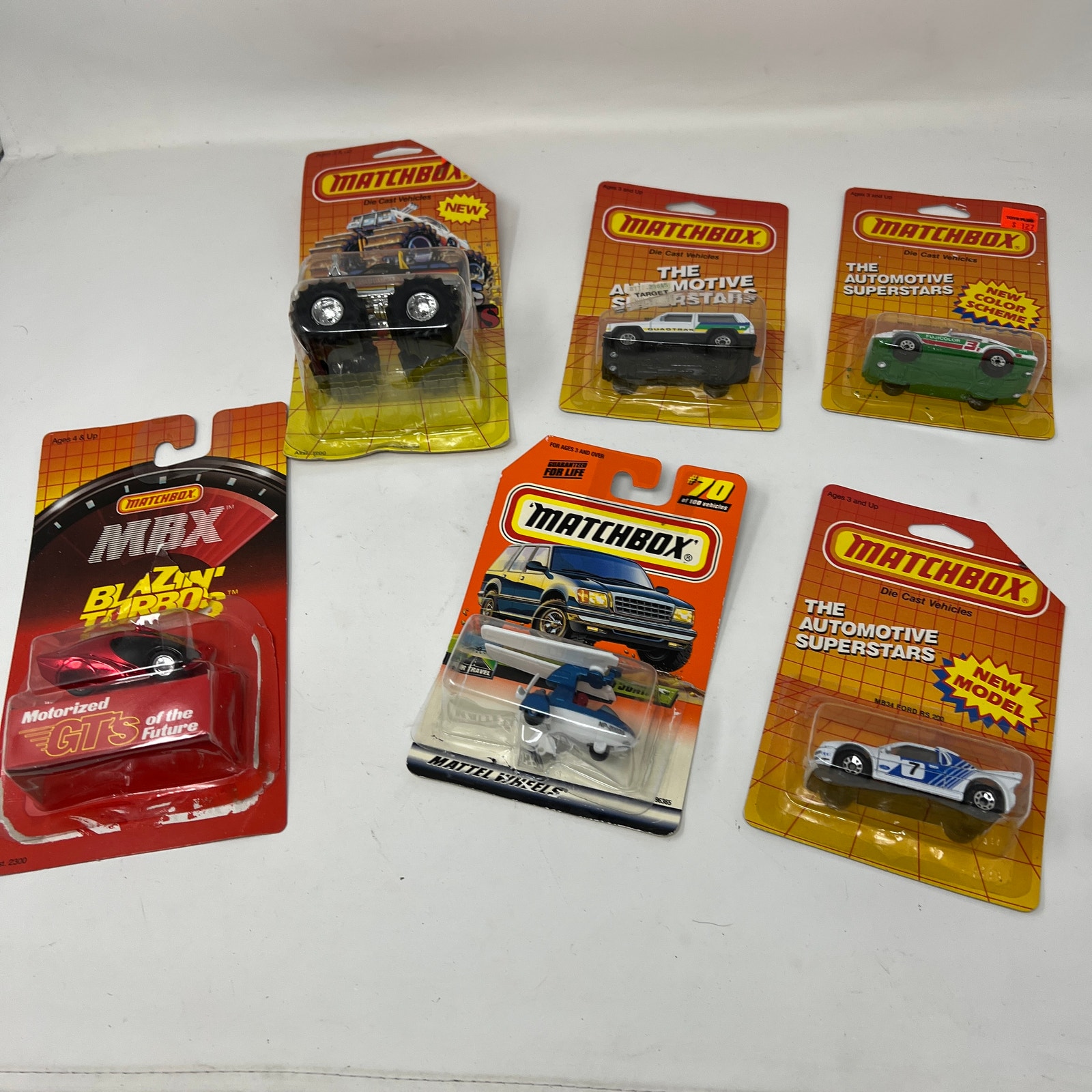 LOT Vintage 80s Matchbox NIB Sealed & Unsealed Asstd. Ford Nissan GT Aero Jeep