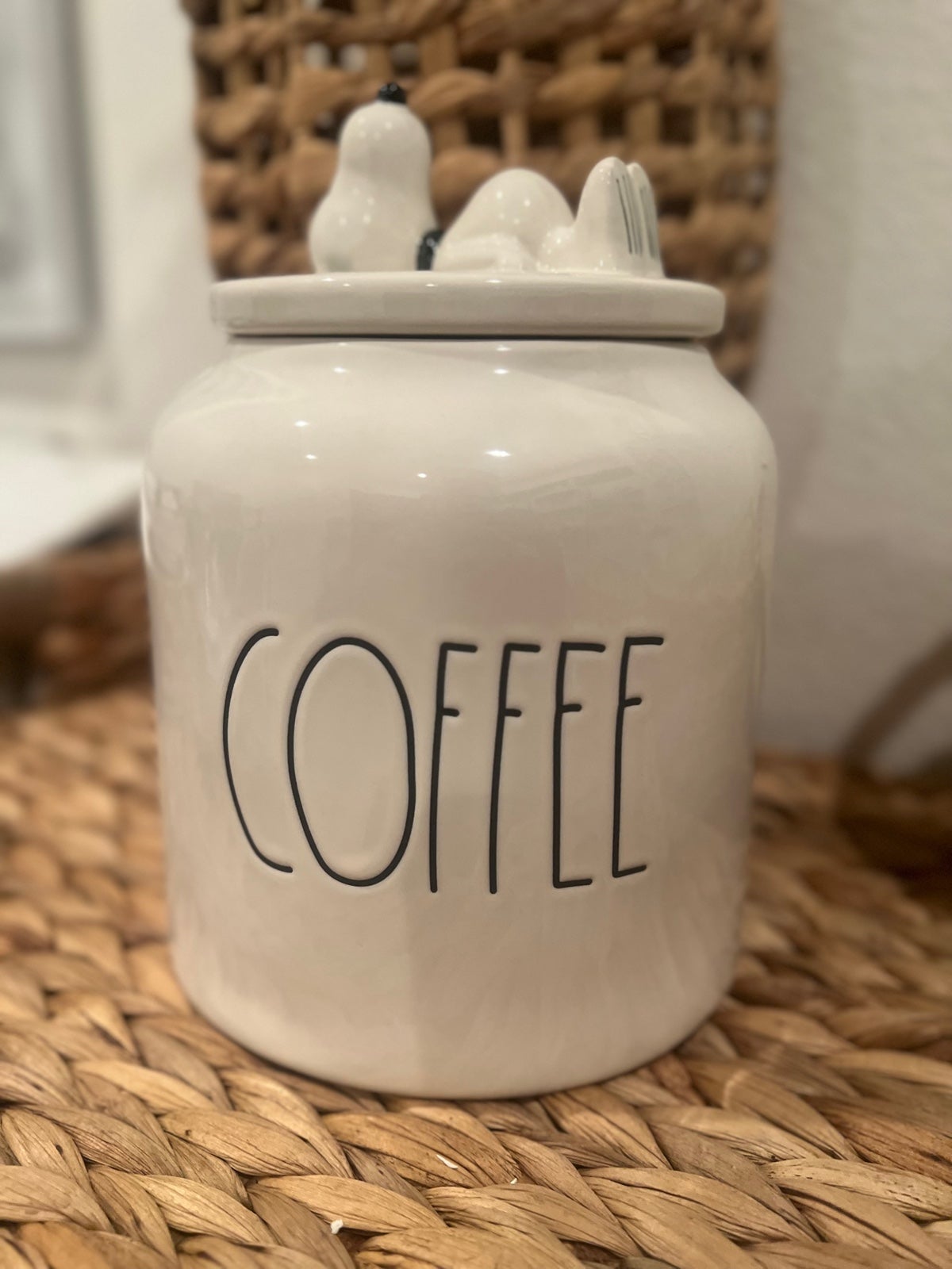 Rae Dunn Snoopy Coffee Canister