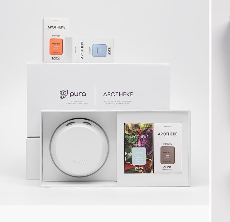 PURA x Apotheke Best Sellers & Pura 4 Smart Fragrance Diffuser & Refill