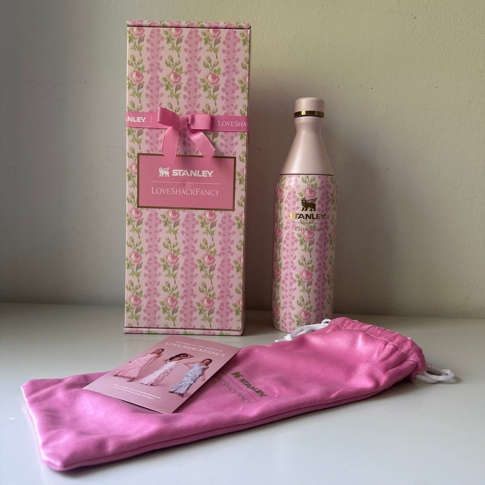 The Stanley X LoveShackFancy All Day Slim Bottle | 20 Oz