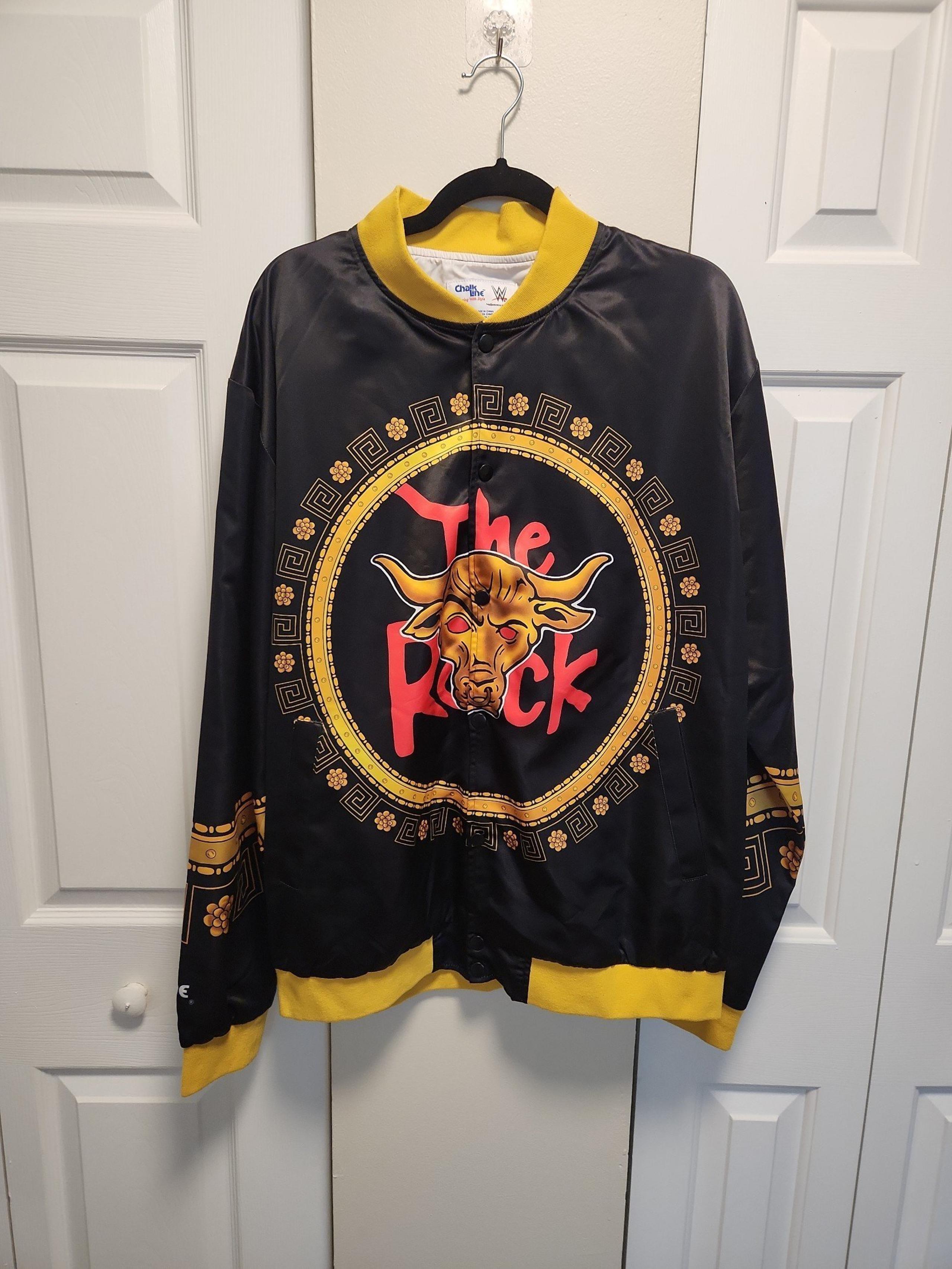 NEW Chalk Line x WWE Gear. The Rock Retro Fanimation Full-Snap Jack. XL