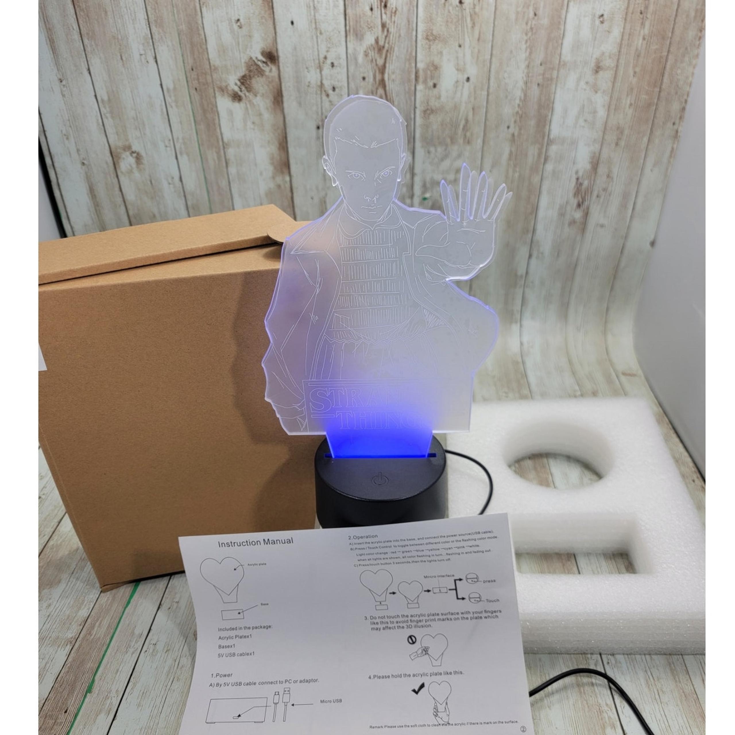 3D Stranger Things Lighting Illusion Colors Change LED Desk Night light