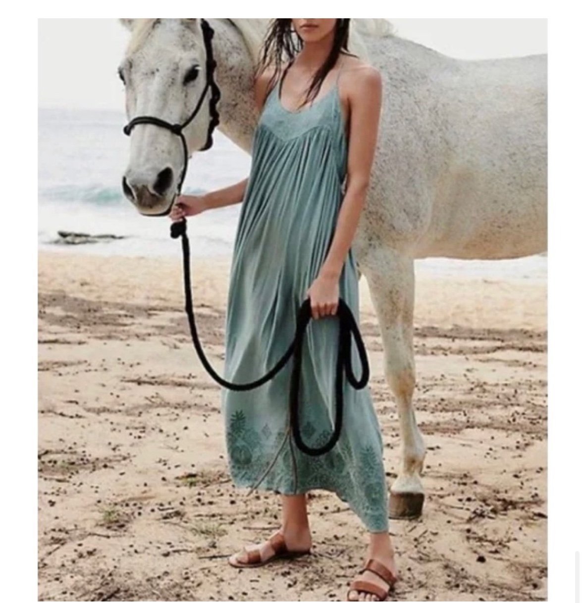 Free People Elaine Long Maxi Sleeveless Boho Loose