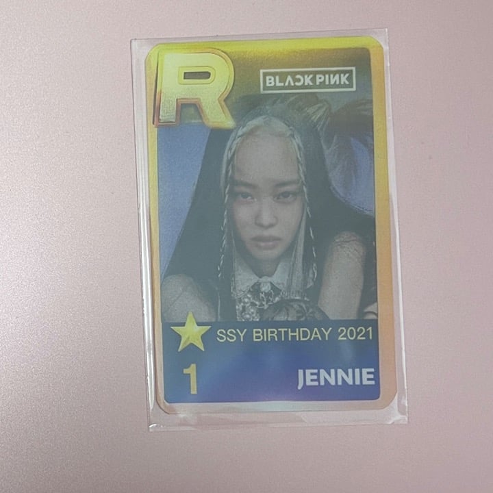 JENNIE SSY BIRTHDAY 2021 OFFICIAL HOLOGRAPHIC PHOTOCARD