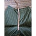 Coldwater Creek Liana Striped Wide-Leg Pants 12 Lyocell Linen Green Cream Pocket
