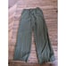 Coldwater Creek Liana Striped Wide-Leg Pants 12 Lyocell Linen Green Cream Pocket