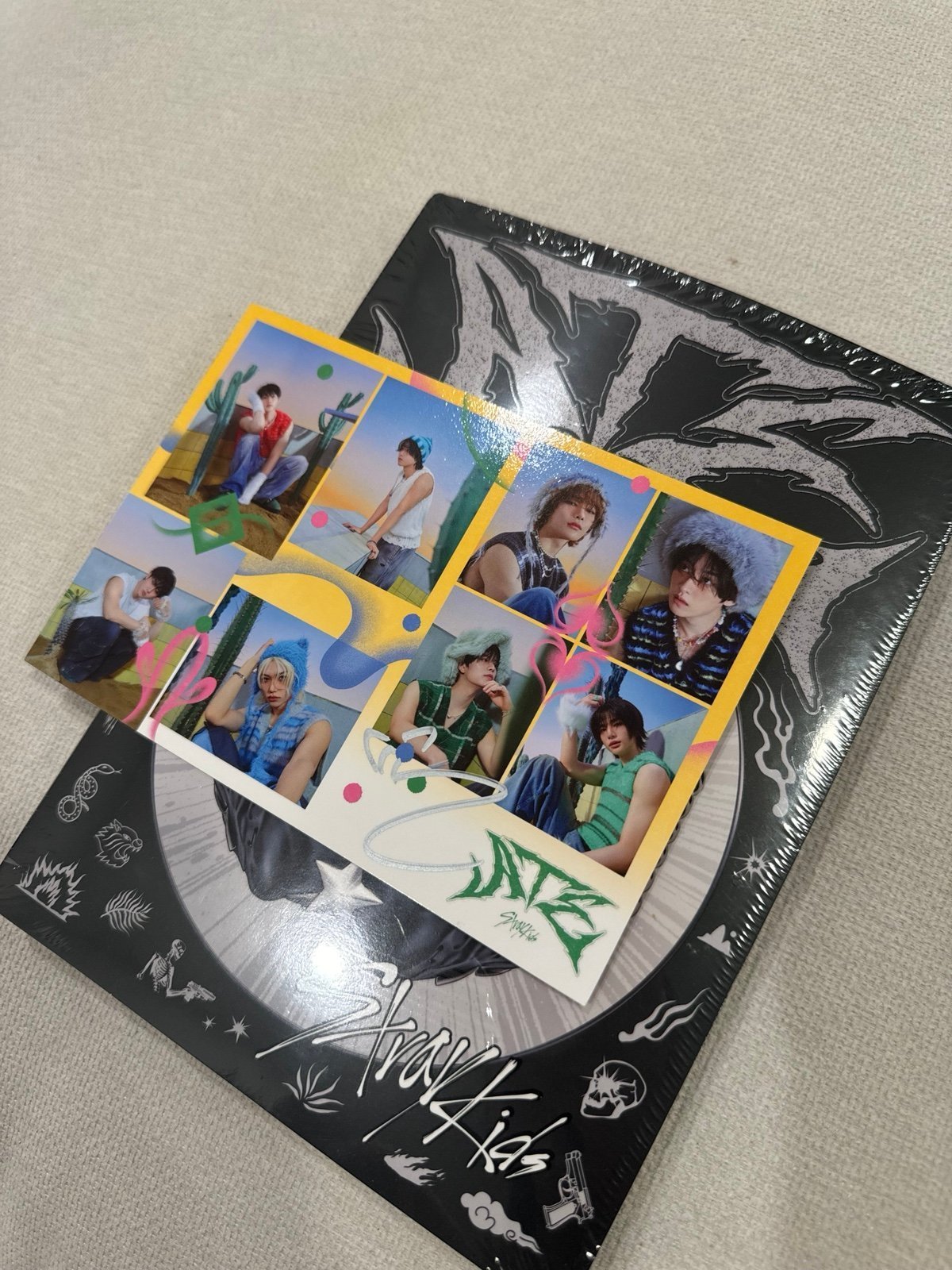 Stray kids ate album IN signed photocard