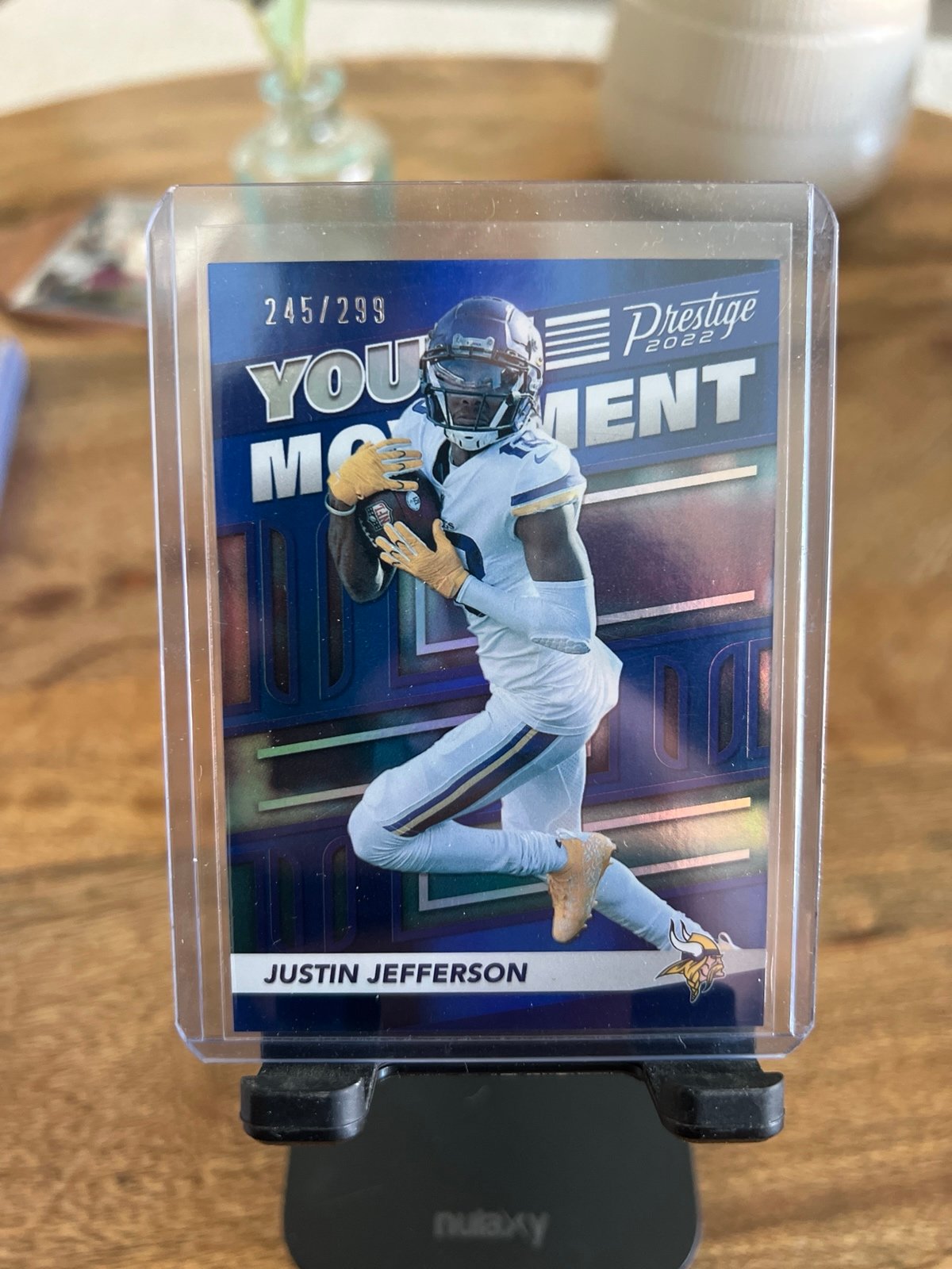 2022 Panini Prestige Justin Jefferson Youth Movement Xtra Point Blue #245/299