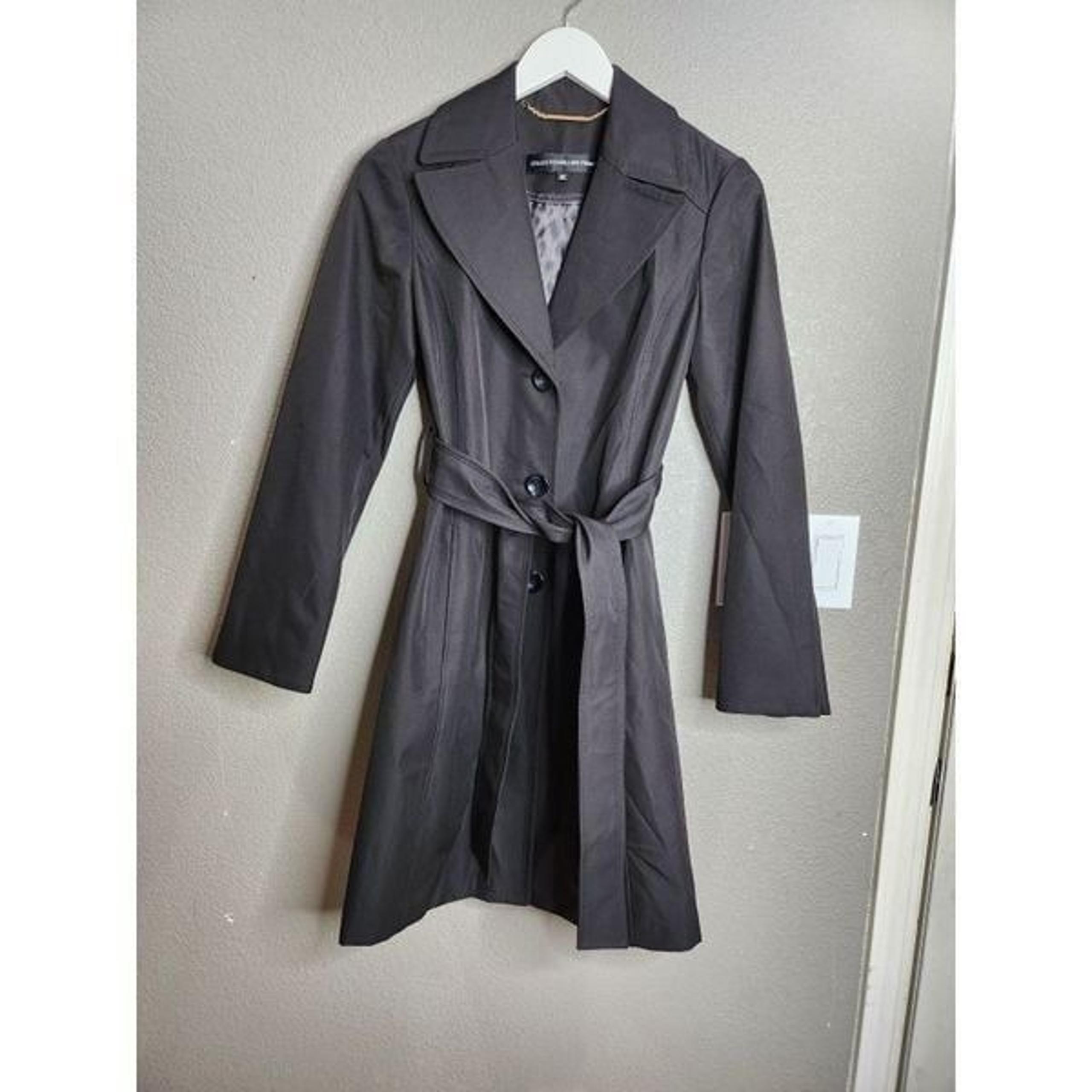 Allen Tracy Collection black trench coat