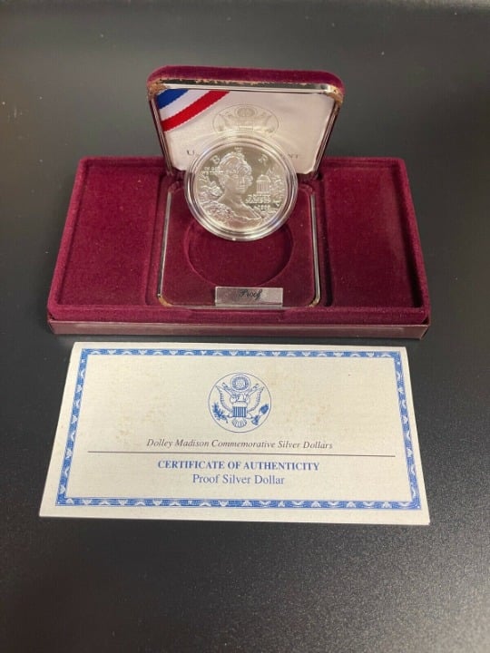 1999 P Proof 1 Dolley Madison Commemorative Silver Dollar