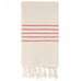 Bamboo & Turkish Cotton Beach Bath Towel - Red Stripes - Citizens of the Beach