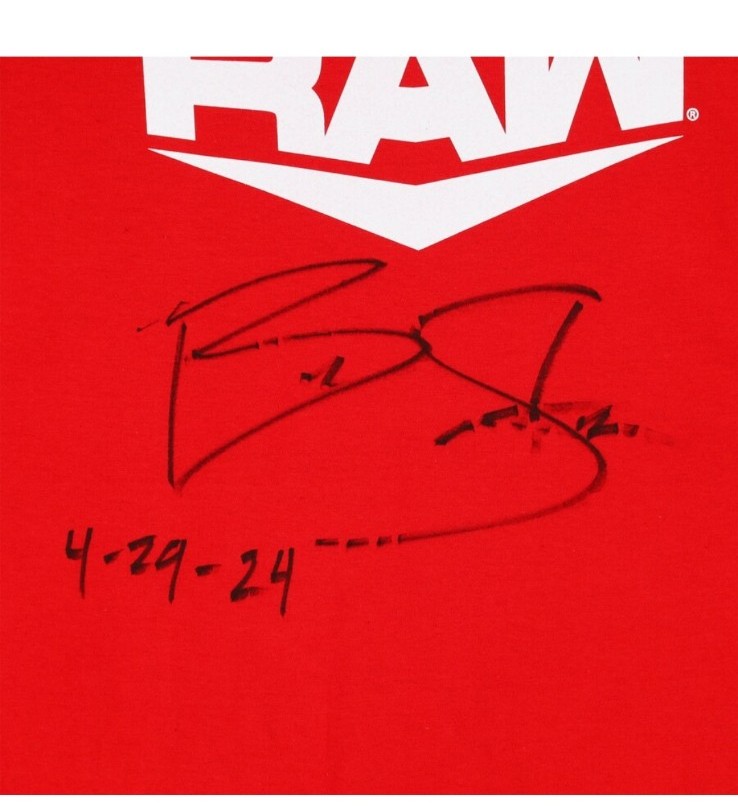 Signed Braun Strowman Raw T-Shirt