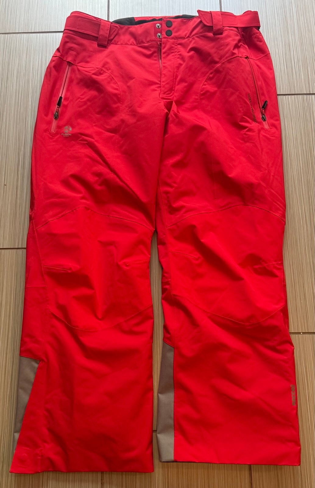 Obermeyer Fusion Stretch series Recco Klaus Mens Ski Snowboard Red Pants Size2XL