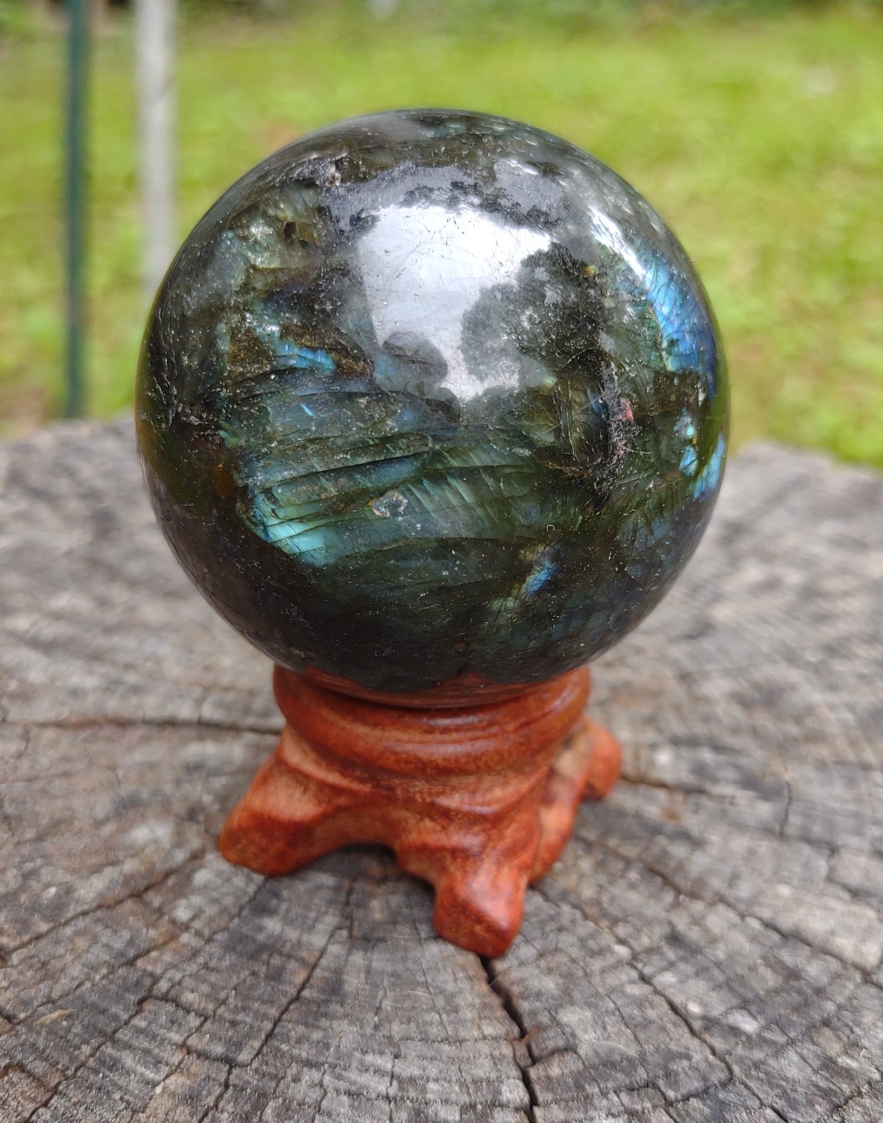 Labradorite sphere