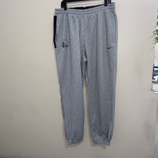 Nike Golden State Warriors NBA Team Issue Practice Gray Sweat Pants Mens 2XL