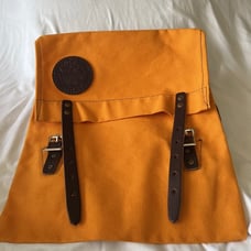 Duluth Pack Mini Duluth Pack Sack Orange Canvas Leather Trim New