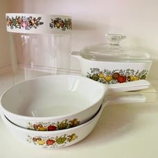 Spice of Life Casserole Dishes & Glass Canister by Corning-ware