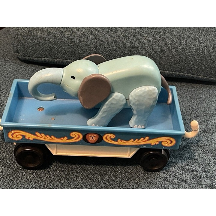 Vintage FISHER PRICE Train Piece 1973 With Elephant