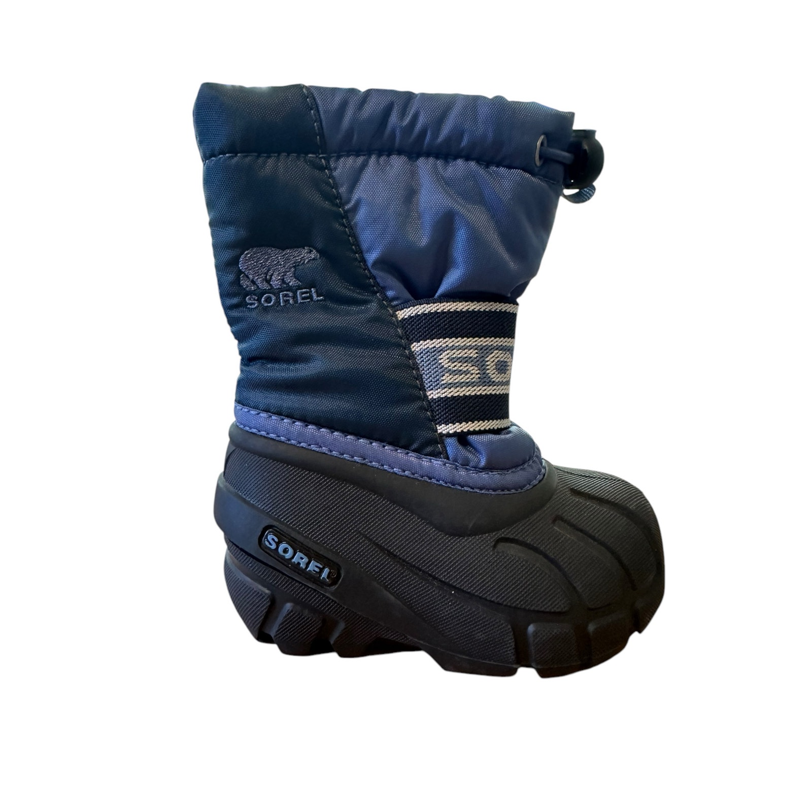 NEW SOREL Cub Snow Winter Boots Insulated Blue Black Wind Water Reisistant 5T