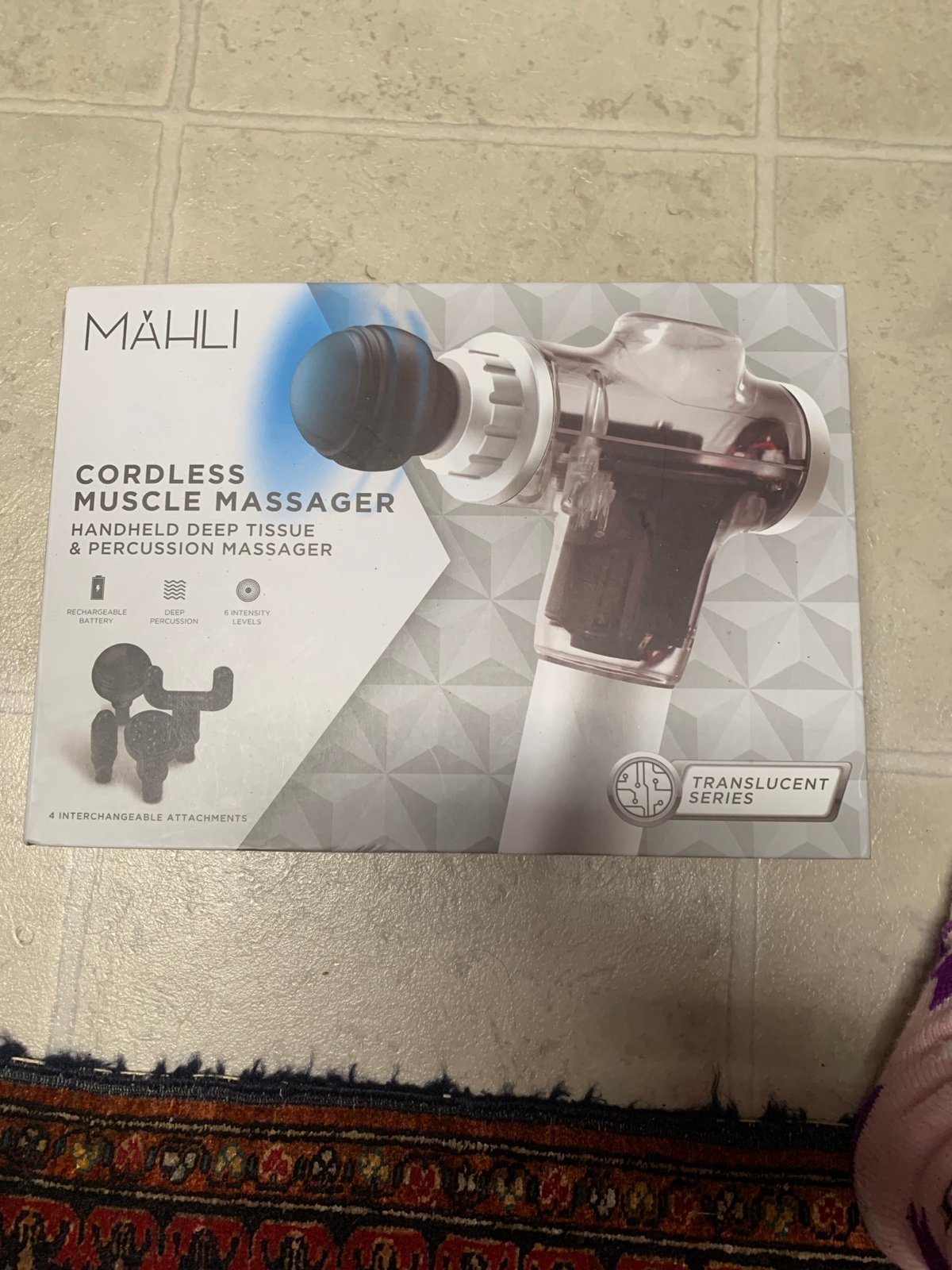 Mahli Muscle Massager Gun Model MDM3005 w Instruction A20 Black in box