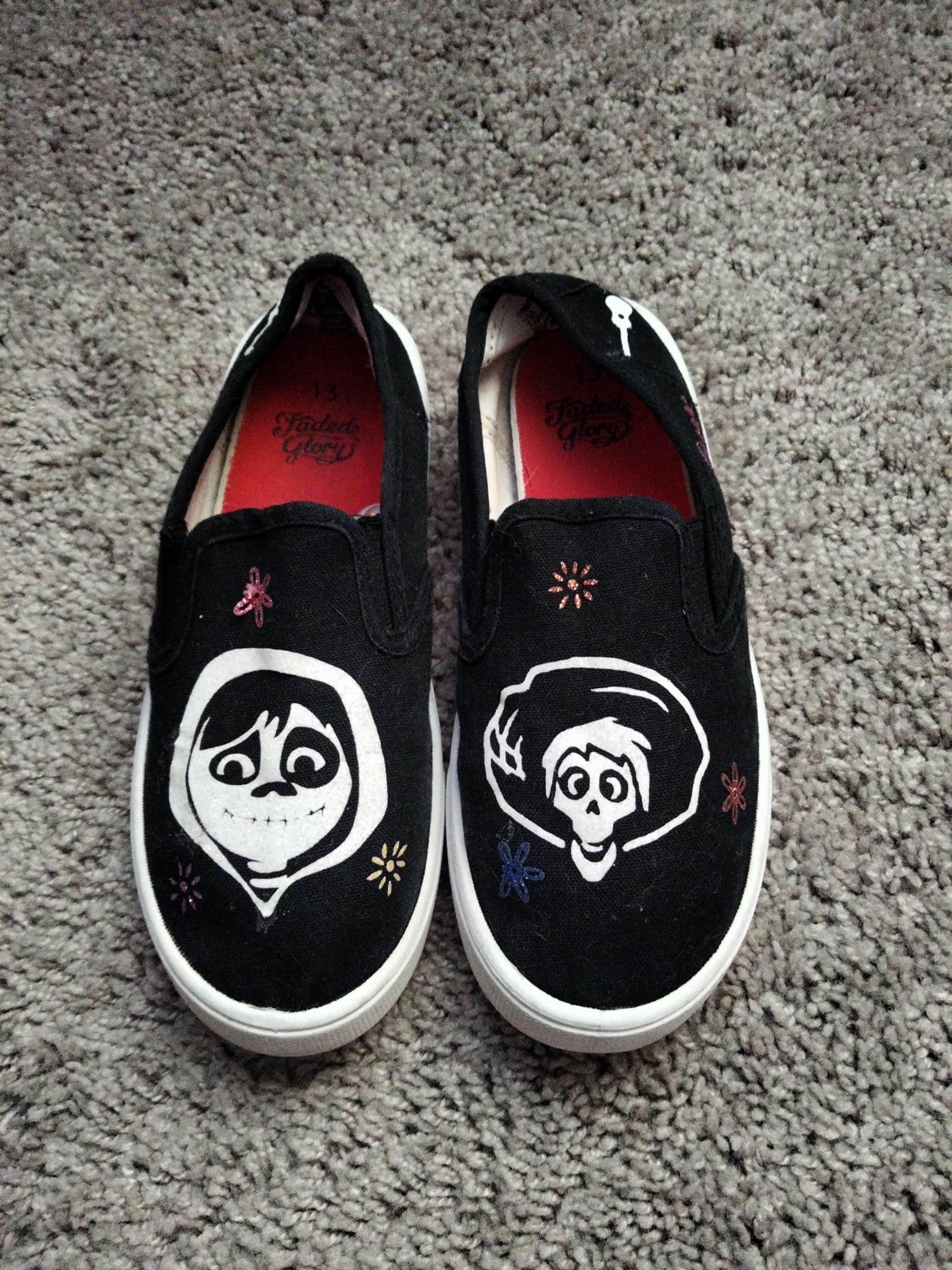 Disney Coco slip ons size 13 kids size