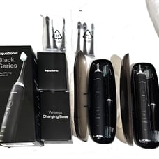 2set AquaSonic Black Series Ultra Whitening Electric Toothbrush