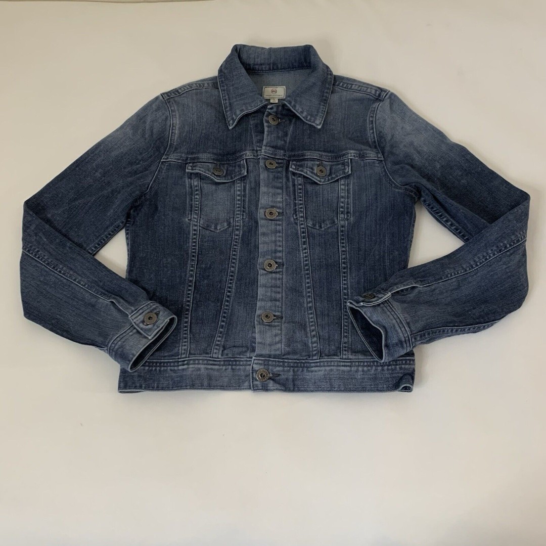 Adriano Goldschmied Robyn Jacket Women S Denim Jean Trucker Flap Pockets Slim
