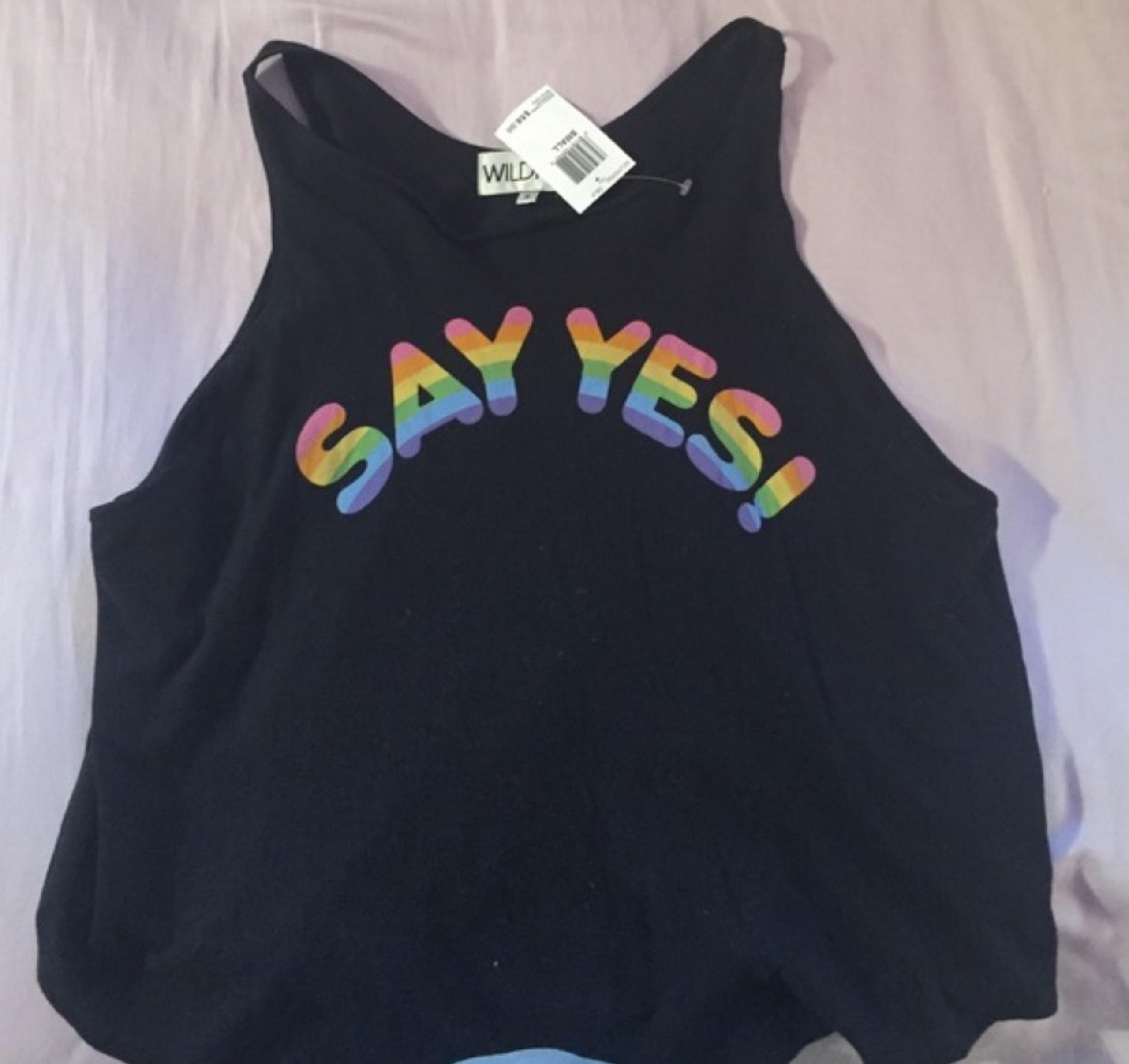 Say Yes Wildfox tank S NWT