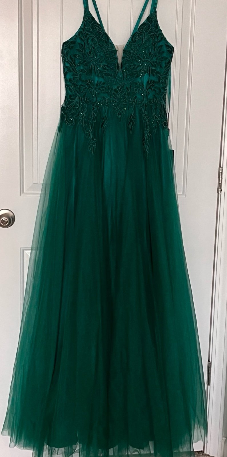 NOX Annabel Emerald green sequin bodice formal prom dress brand new
