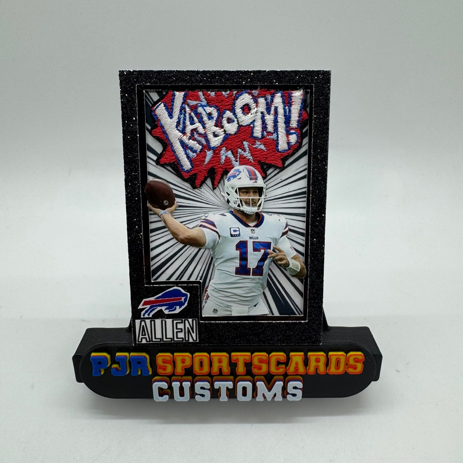Custom made art card ACEO of Josh Allen Buffalo Bills