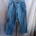 Vintage Utility Carpenter Jeans Mens 34x30 Baggy Y2K Skater Jnco Side Zip 90s