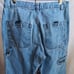 Vintage Utility Carpenter Jeans Mens 34x30 Baggy Y2K Skater Jnco Side Zip 90s